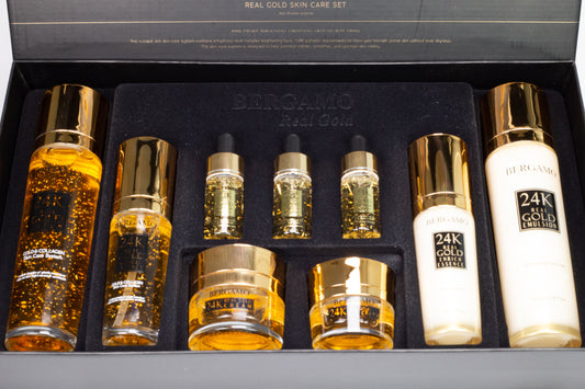 BERGAMO 24K REAL GOLD Set de cuidado de la piel antienvejecimiento