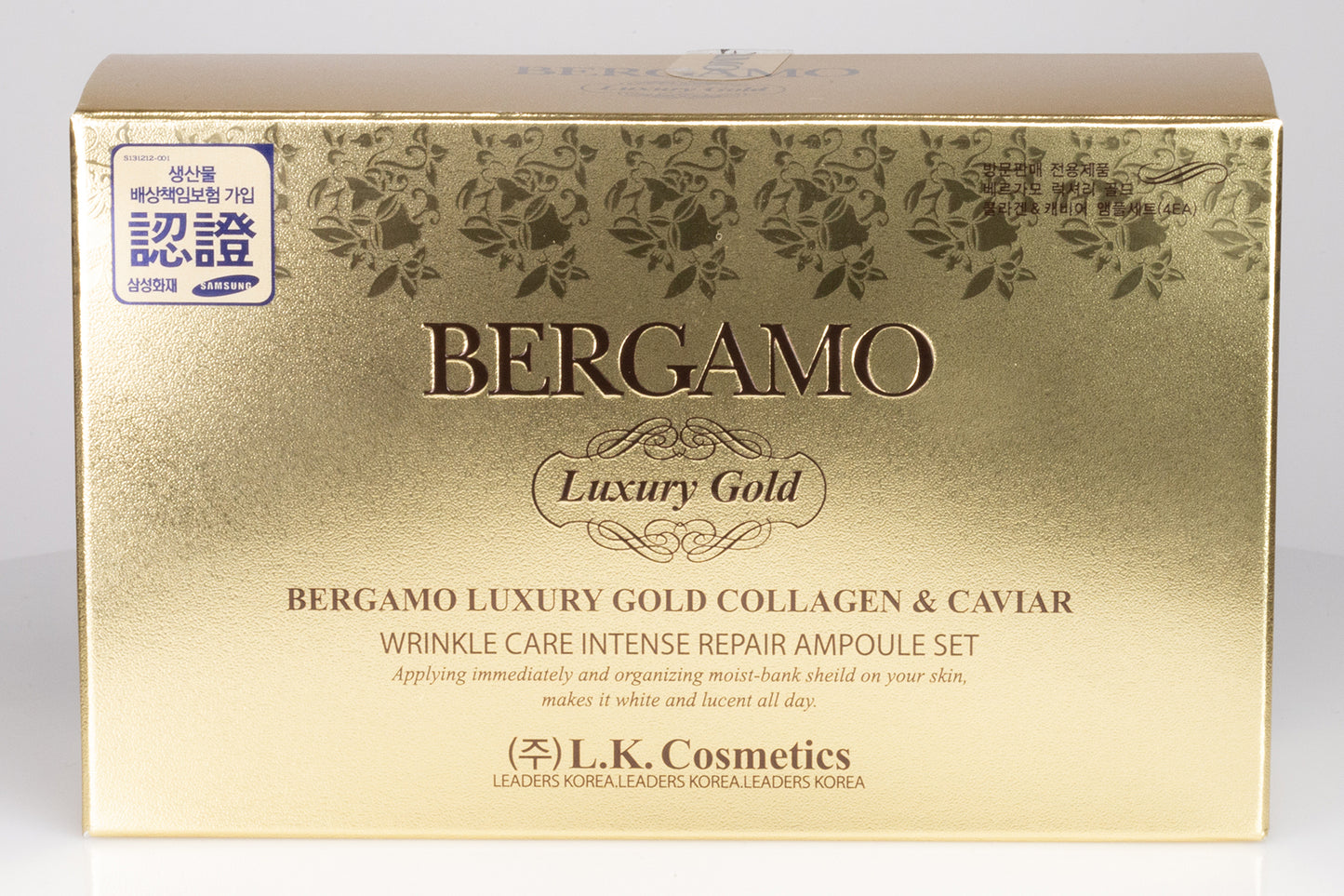 BERGAMO GOLD AMPOULE SET, 4 PCS