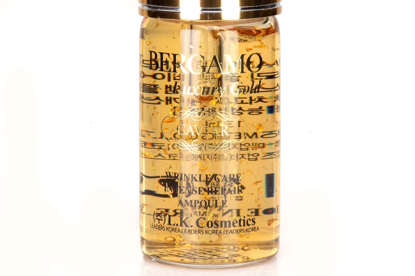 BERGAMO GOLD AMPOULE SET, 4 PCS