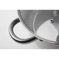 Juego de utensilios de cocina de acero inoxidable de 3 piezas con base de 5 capas y revestimiento de mármol Xylan, Edición Gourmet Line