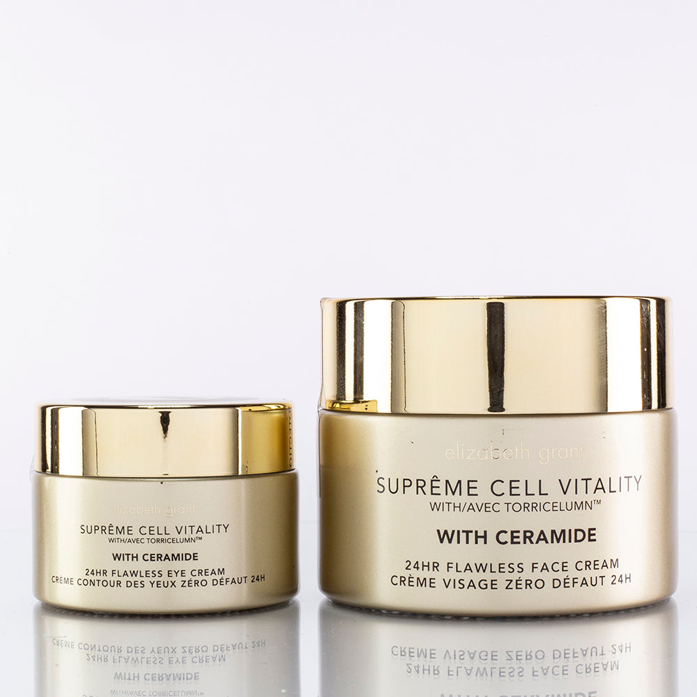 Elizabeth Grant "Supreme Cell Vitality" 24 horas perfecta crema de rostro y ojos con ceramida 5 