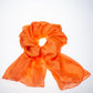 Bufanda de moda 100% viscosa con sensación de seda, 180 cm x 85 cm, naranja
