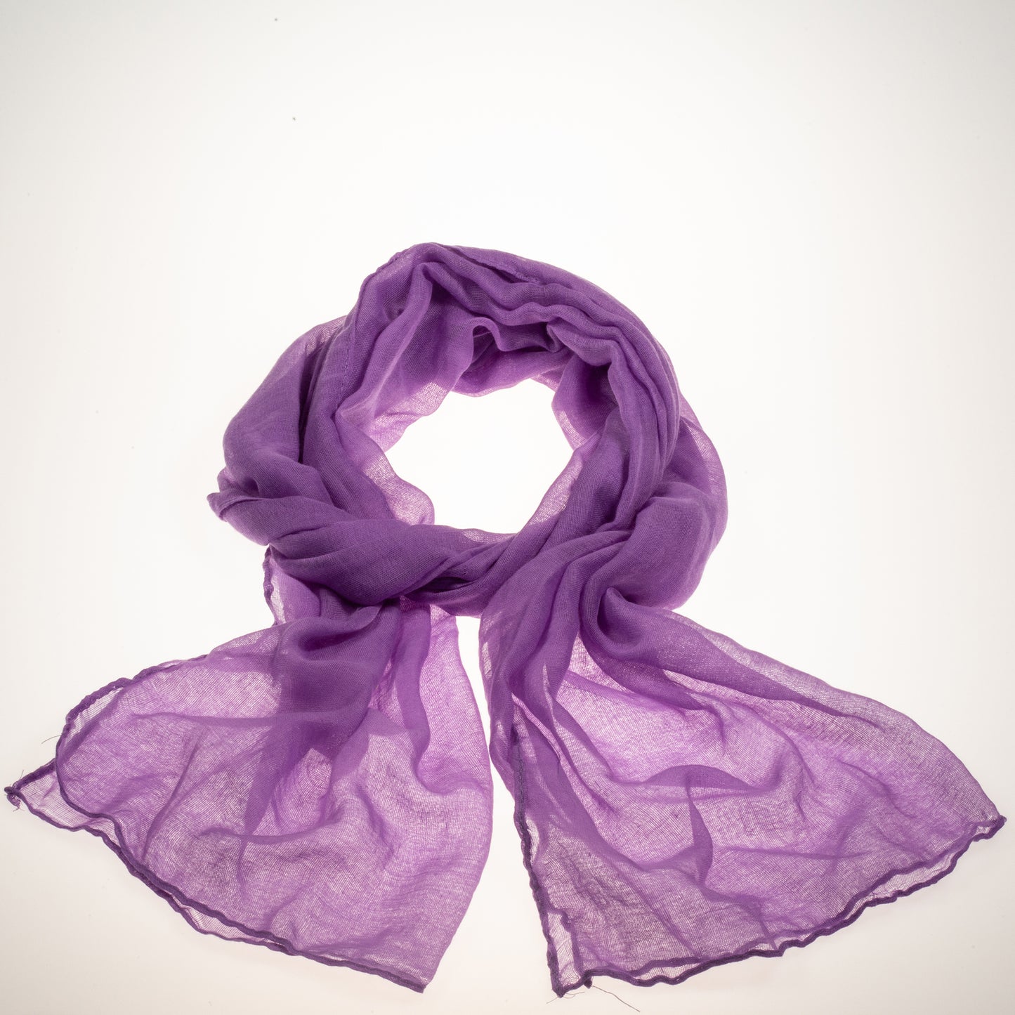 Pasmina de moda, 100% viscosa, 160 cm x 50 cm, PÚRPURA