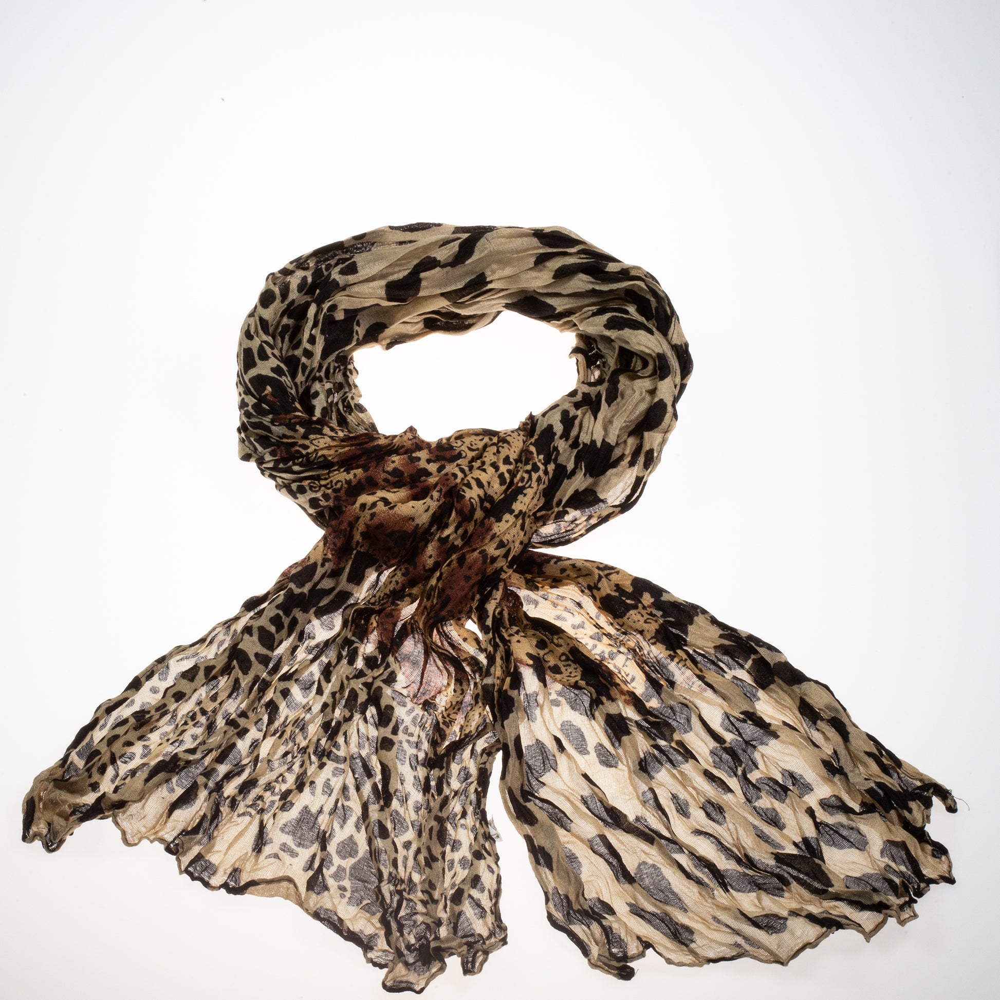 Pasmina de moda, 100% viscosa, 180 cm x 50 cm, JAGUAR BROWN 1 