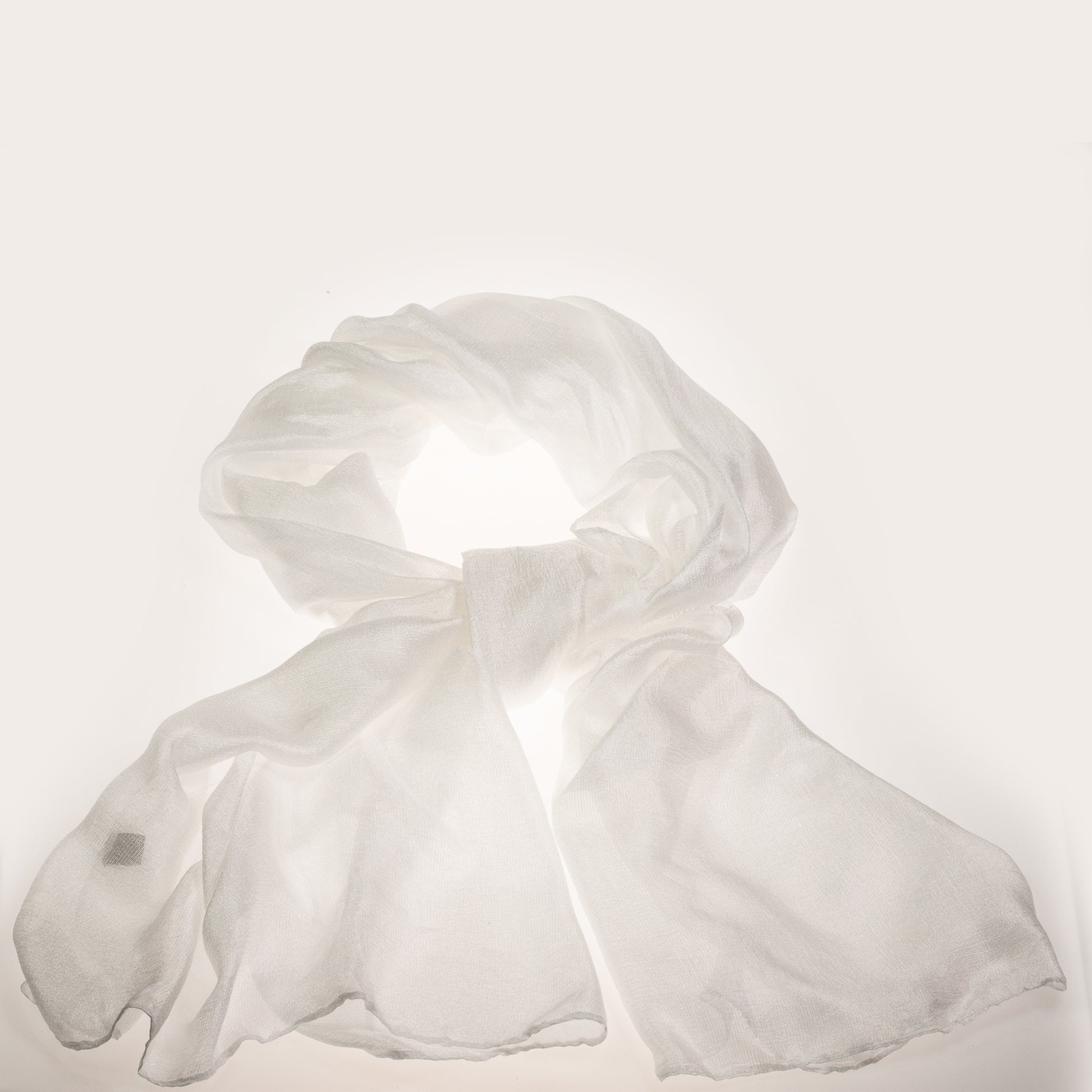 Pasmina de moda, 100% viscosa, sensación de seda, 180 cm x 85 cm, blanco 1 