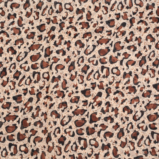 Pasmina de moda, 100% poliéster, 160 cm x 70 cm, MARRÓN JIRAFA