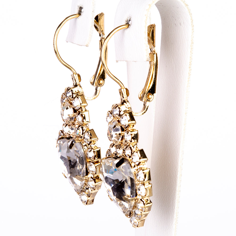 Reloj de Aleación Bañado en Oro con Cristal Emporia® Blanco (Collar +Pendientes +Pulsera +Colgante ) 7 