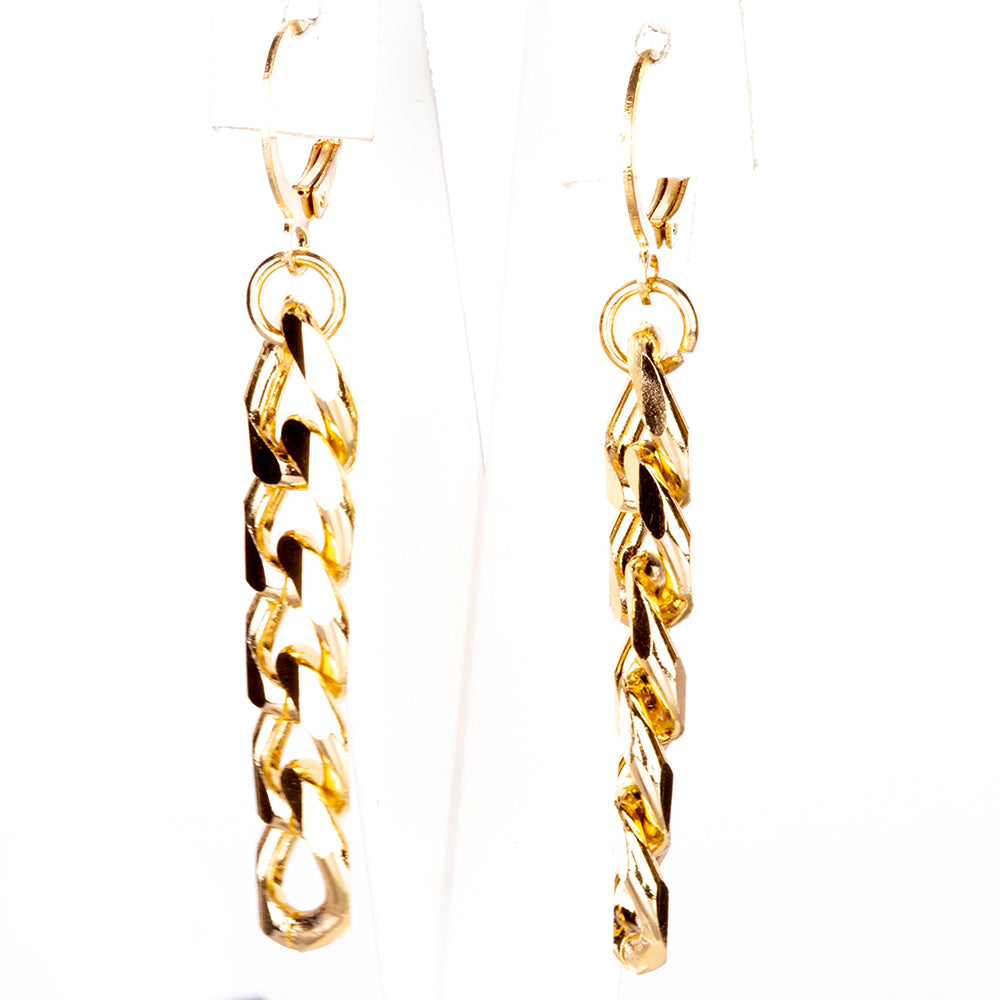 Reloj de Aleación Bañado en Oro con Cristal Emporia® Blanco (Collar +Pendientes +Pulsera +Colgante )