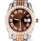 Reloj de Aleación Bañado en Oro con Cristal Emporia® Rojo (Collar +Pendientes +Pulsera +Colgante )