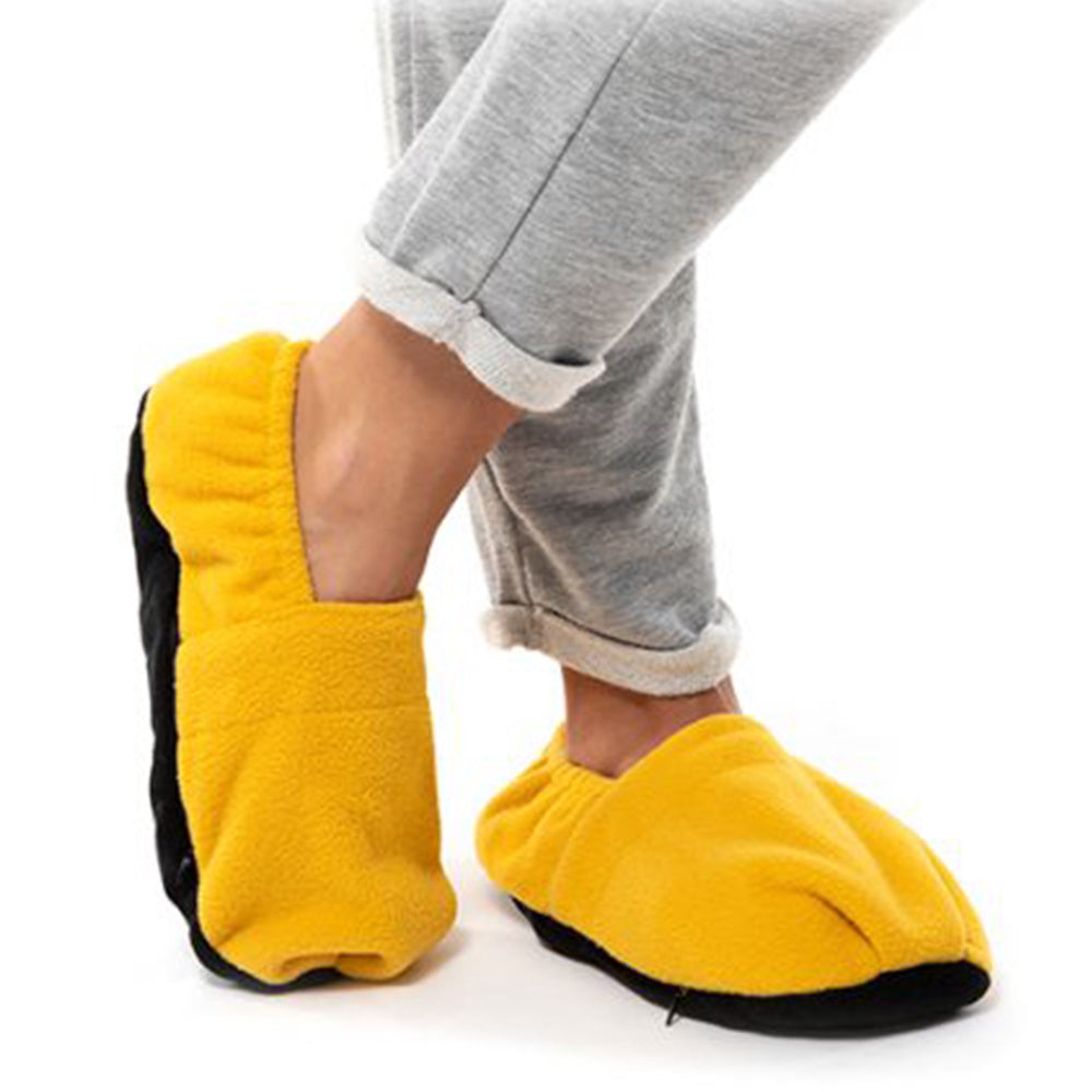 Zapatillas de Casa Calentables en Microondas Mostaza