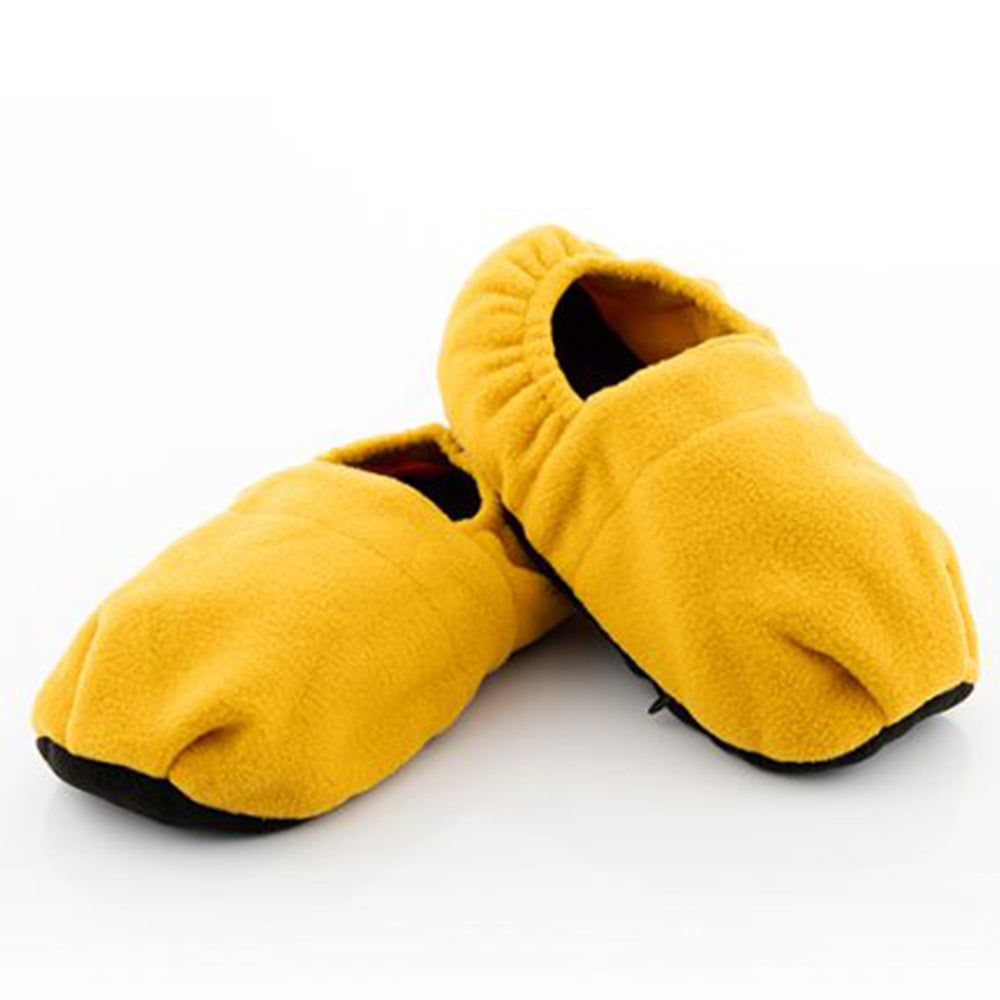Zapatillas de Casa Calentables en Microondas Mostaza