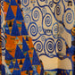 Pañuelo 100% Seda, 90 cm x 180 cm, impresionista Árbol de la vida de Klimt