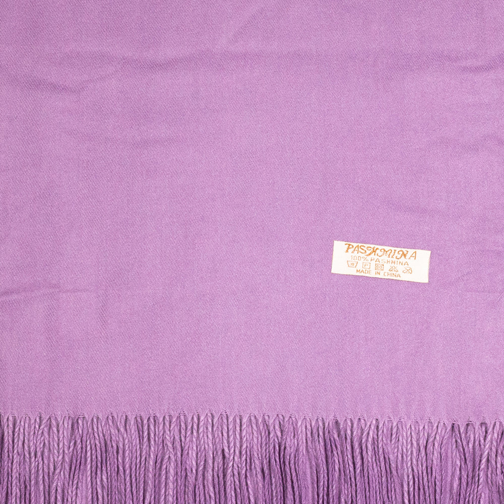 Bufanda 100% Cachemira Pashmina, 70cm x 170cm, super suave, Lila liso 2 