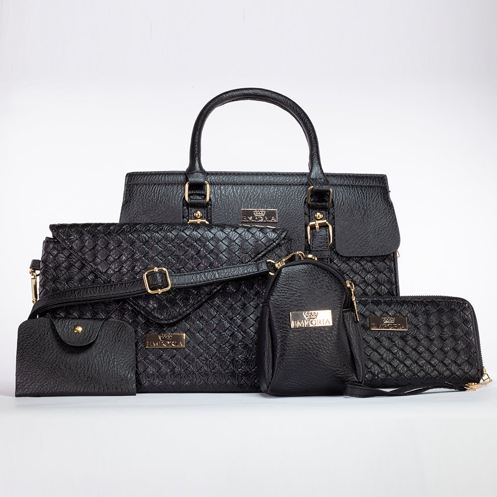 Emporia Colección de invierno 2023- Triumph, set de bolsas de 5 piezas en negro 1 