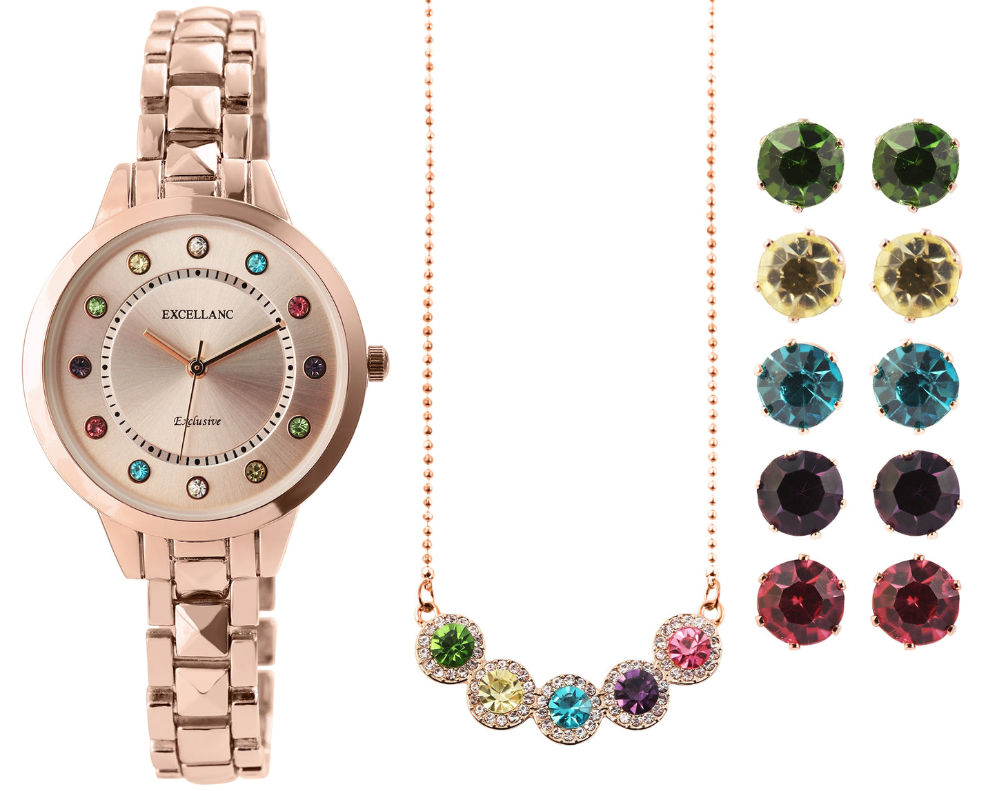 Conjunto Aleación con Cristal Emporia® Multicolor