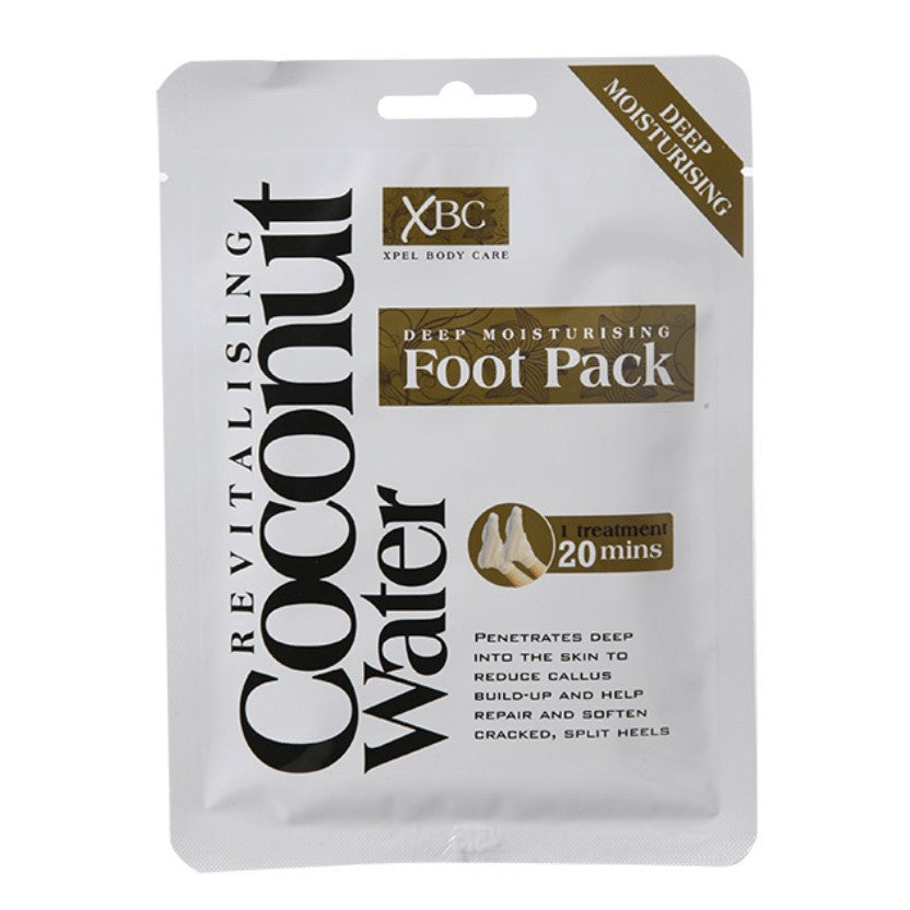 Mascarilla suavizante e hidratante para pies con extracto de leche de coco
