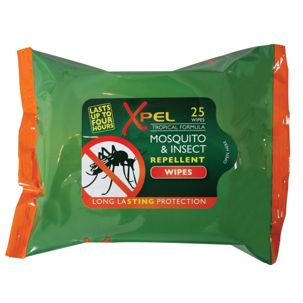 Toallitas Repelentes de Mosquitos e Insectos de ultra larga duración - 25 uds 1 