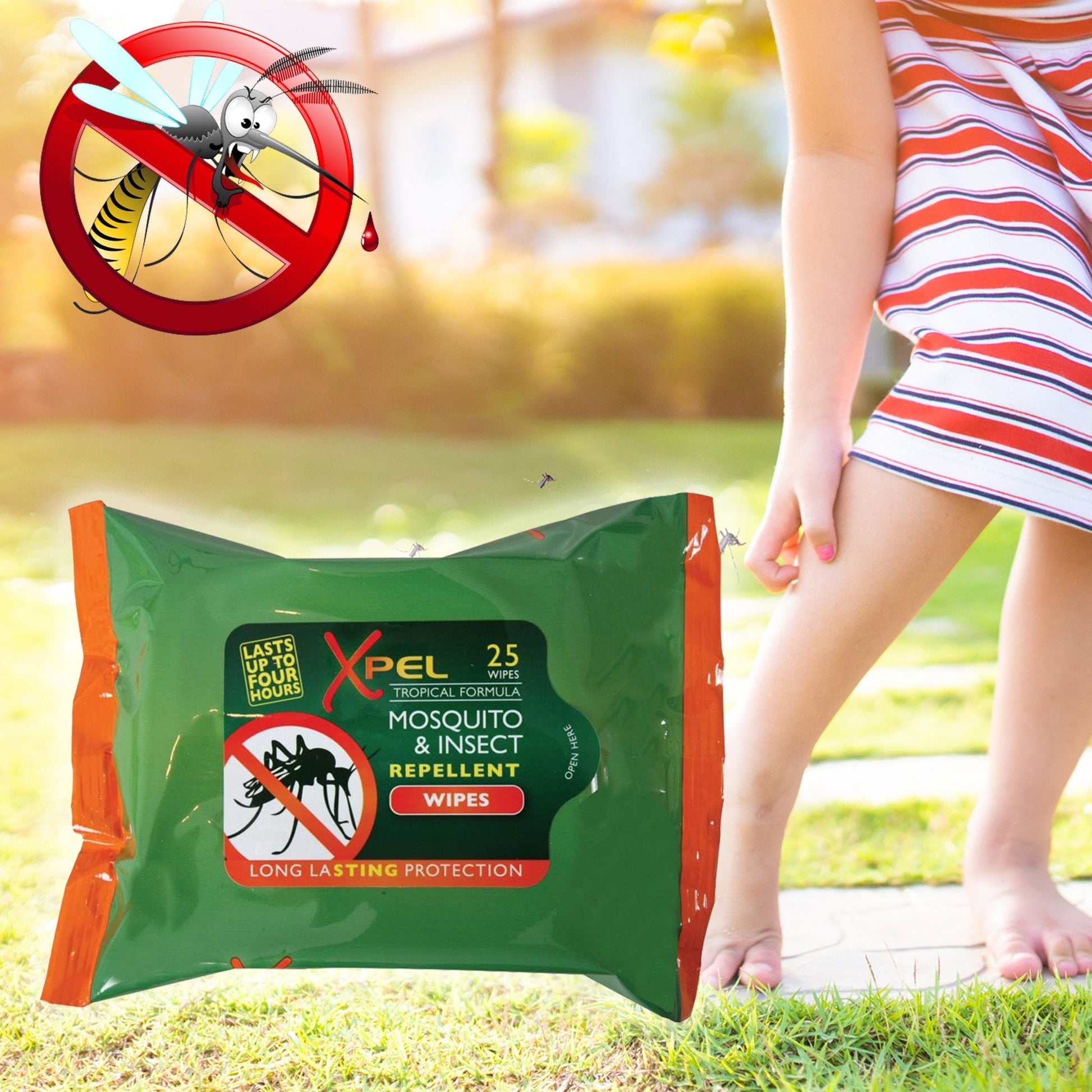 Toallitas Repelentes de Mosquitos e Insectos de ultra larga duración - 25 uds 2 