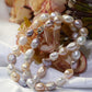 Conjunto de Plata con Perla de agua dulce multicolor barroca