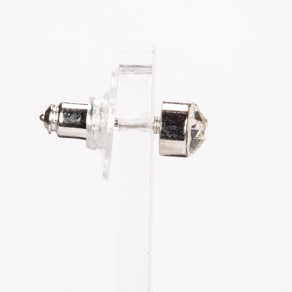 Conjunto de Aleación Bañado en Oro con Cristal Emporia® Blanco ( Collar +Pendientes +Colgante ) 14 