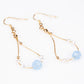 Conjunto de Aleación Bañado en Oro con Turmalina ( Collar +Pendientes +Pulsera )
