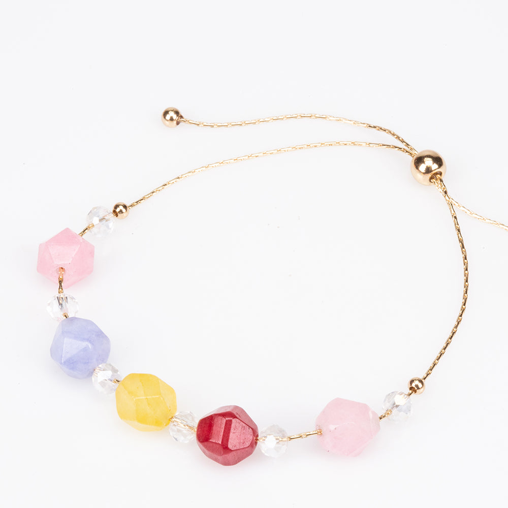 Conjunto de Aleación Bañado en Oro con Turmalina ( Collar +Pendientes +Pulsera ) 2 