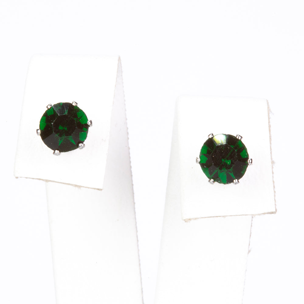 Conjunto de Aleación Bañado en Oro con Cristal Emporia® Rojo y Cristal Emporia® Verde ( Pendientes )