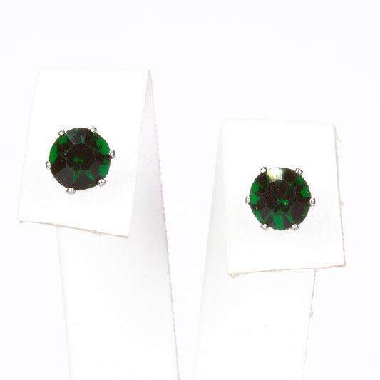 Conjunto de Aleación Bañado en Oro con Cristal Emporia® Rojo y Cristal Emporia® Verde ( Pendientes )