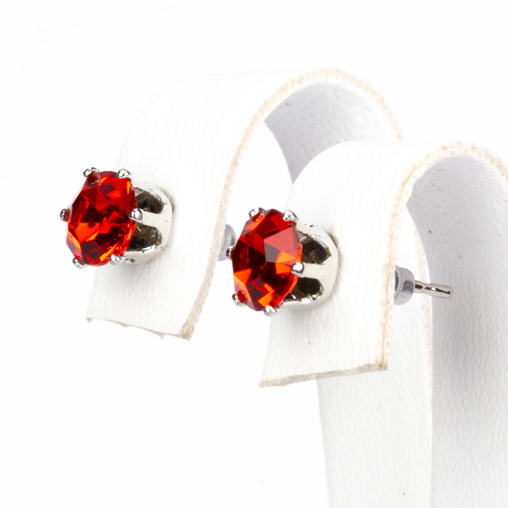 Conjunto de Aleación Bañado en Oro con Cristal Emporia® Rojo y Cristal Emporia® Verde ( Pendientes ) 3 