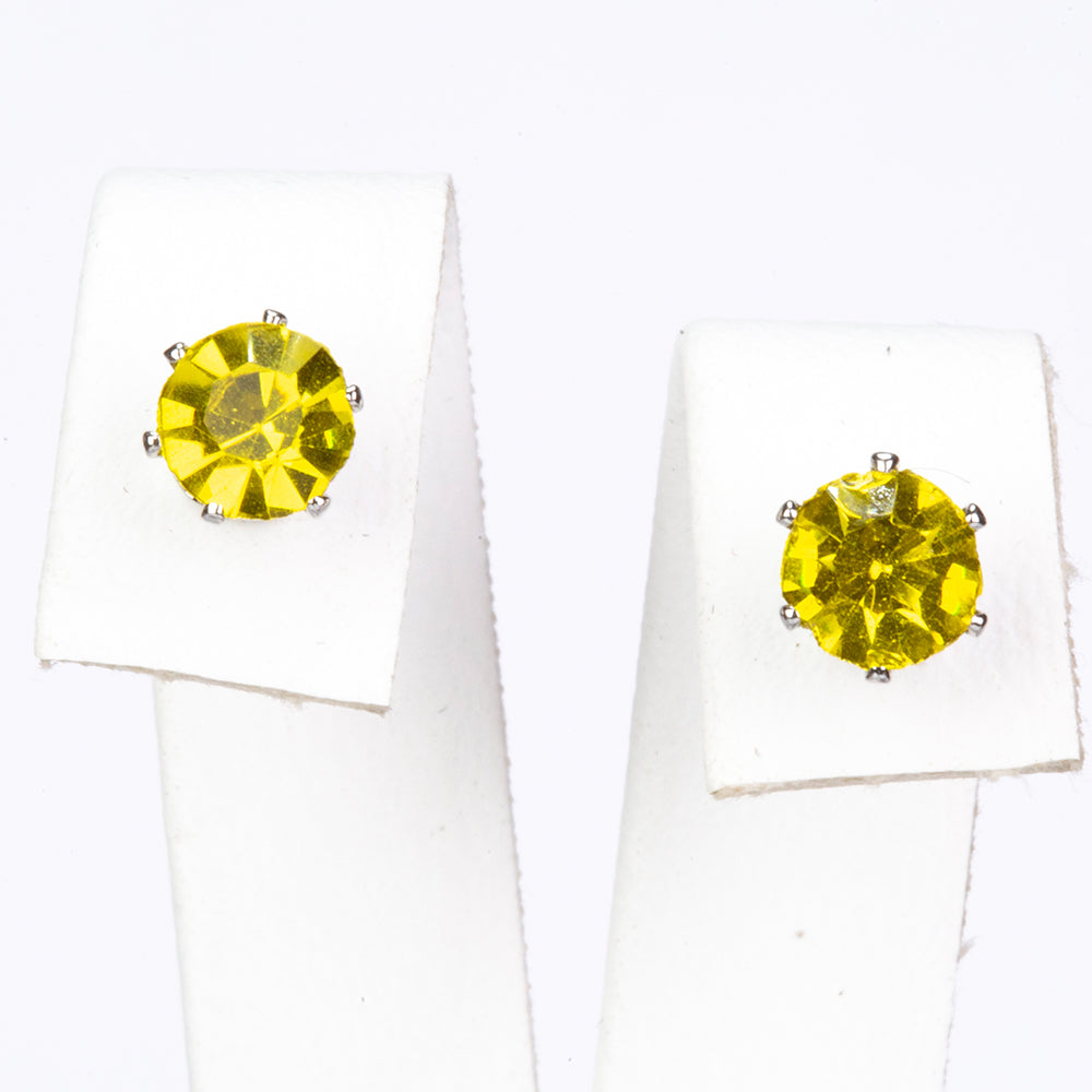 Conjunto de Aleación Bañado en Oro con Cristal Emporia® Rojo y Cristal Emporia® Verde ( Pendientes )