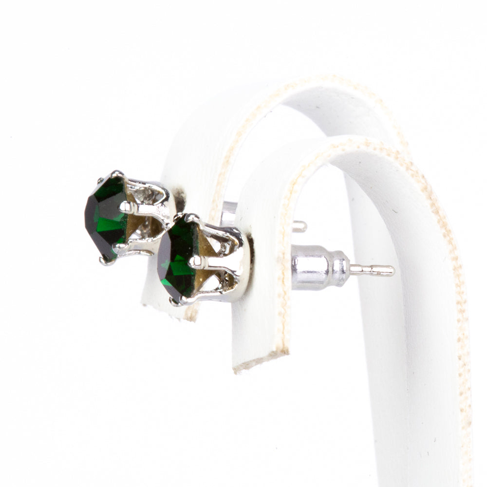 Conjunto de Aleación Bañado en Oro con Cristal Emporia® Rojo y Cristal Emporia® Verde ( Pendientes )