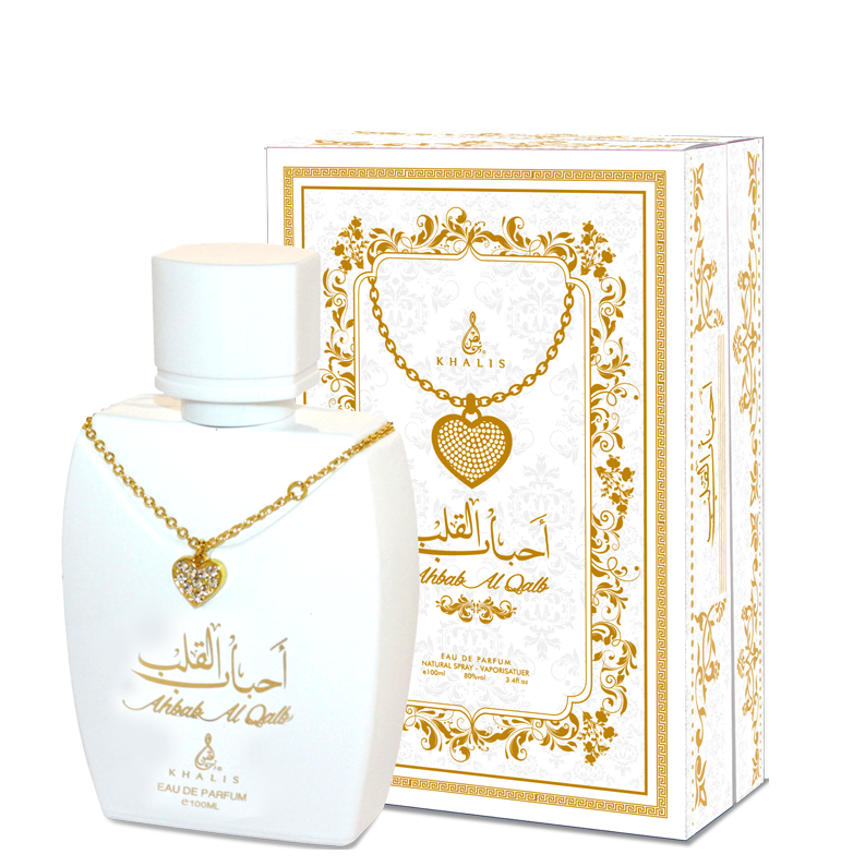 100 ml Eau de Perfume Ahbab Al Qualb, Fragancia Afrutada, Dulce para Hombres y Mujeres 1 
