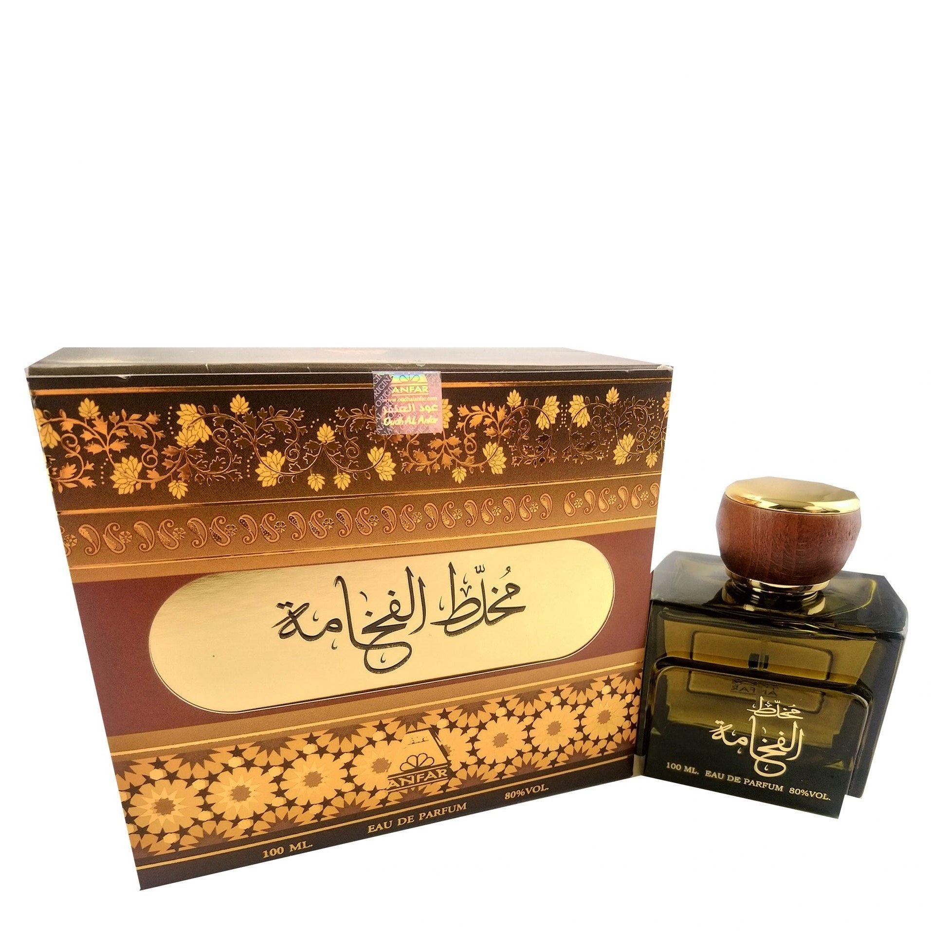 100 ml Eau de Perfume Mukhallat Al Fakhama Fragancia Leñoso, Floral Sándalo y Oud para Hombres 1 