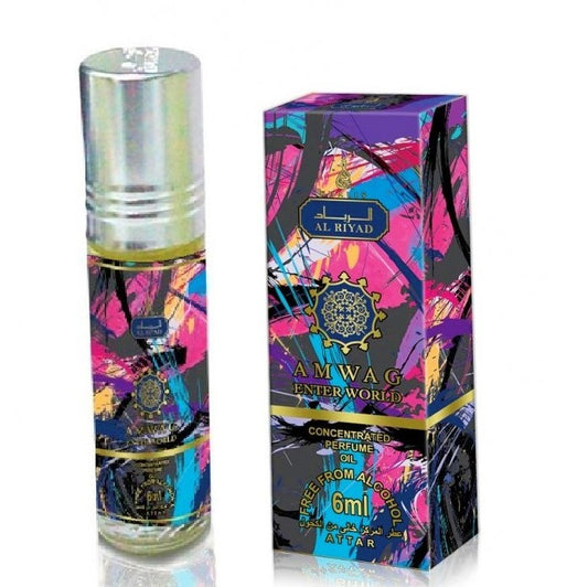 6 ml Aceite de perfume  Amwag Enter World Spicy Sweet Fragancia para mujer