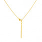 Collar de Plata Bañada en Oro con Thulita