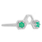 Anillo de Plata con Esmeralda de Brasil