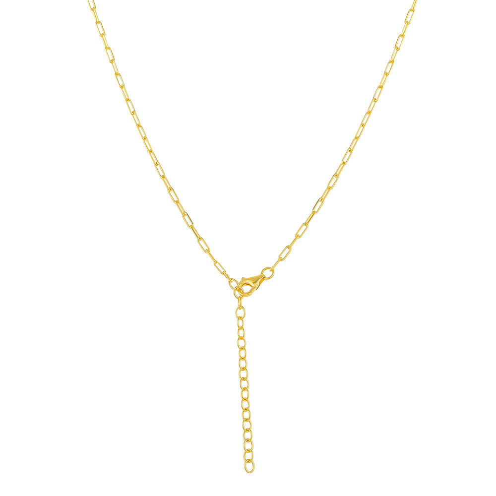 Collar de Plata Bañada en Oro con Cornalina 2 