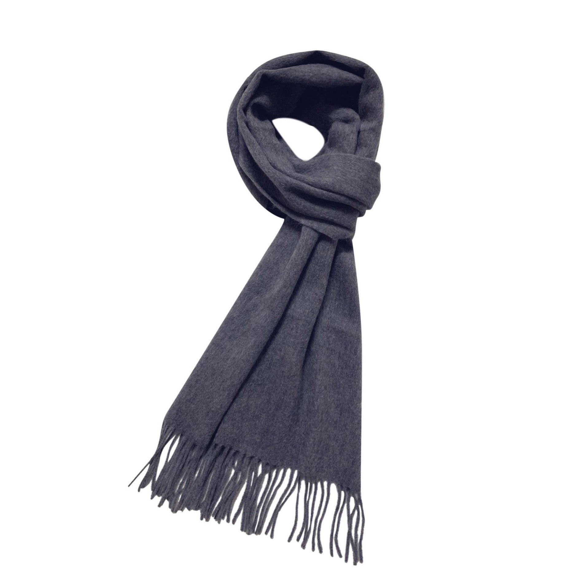 Bufanda 100% lana, 30 cm x 165 cm, gris 2 