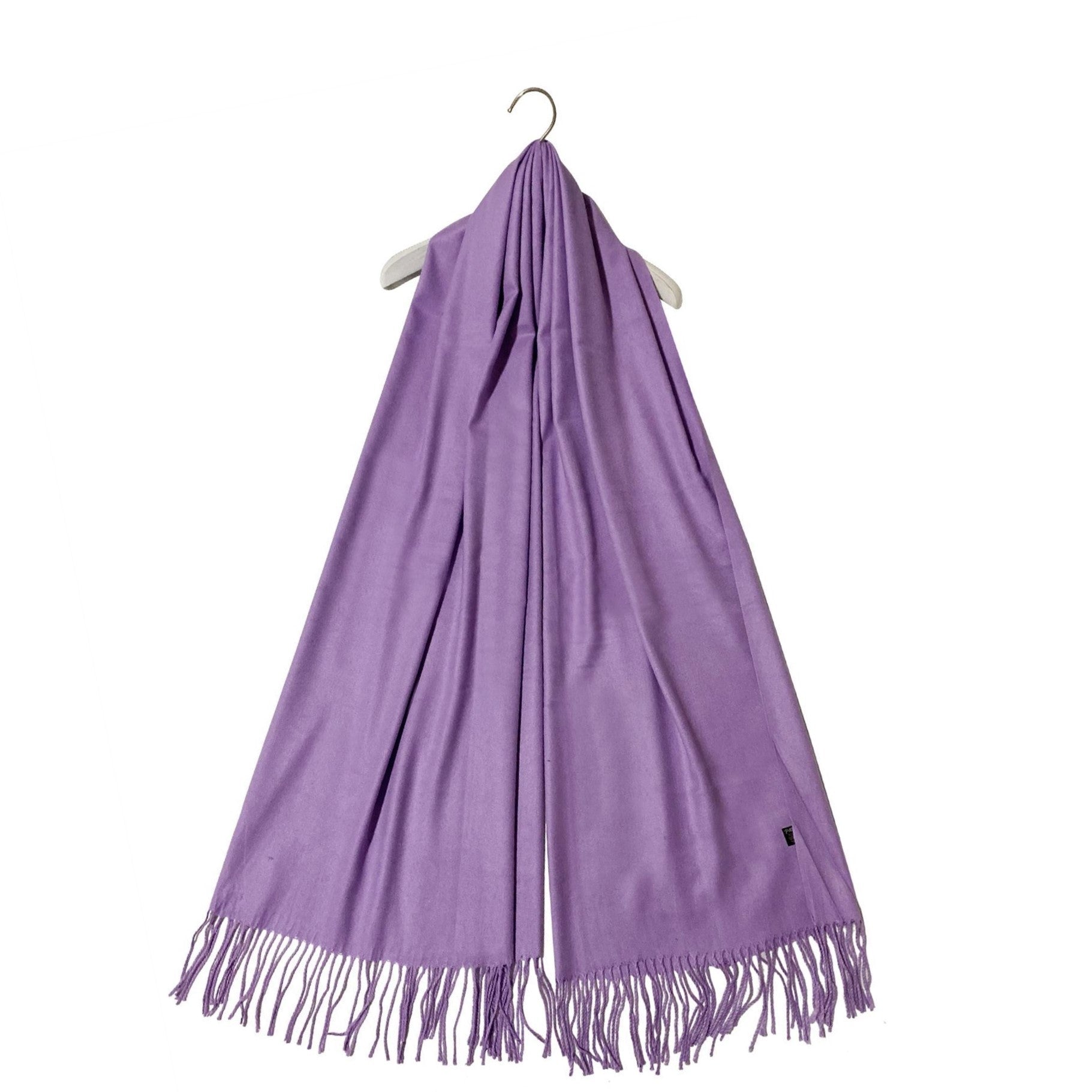 Bufanda 100% Cachemira Pashmina, 70cm x 170cm, super suave, Lila liso 1 