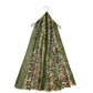 Bufanda verde con estampado de serpientes, 90 cm x 190 cm