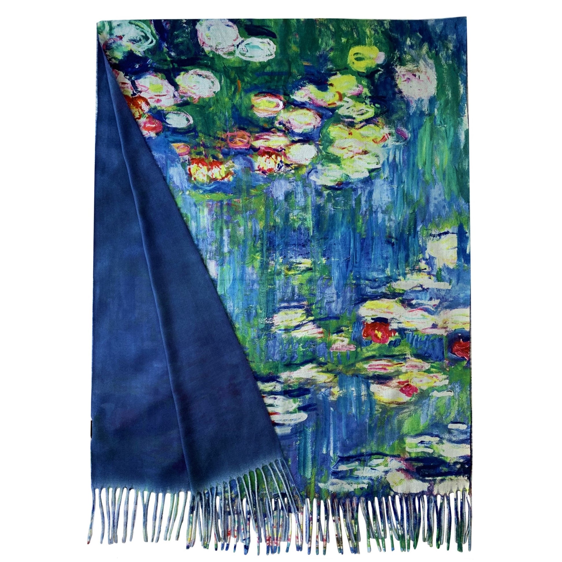 Bufanda de lana, 70 cm x 180 cm, Monet-Water Lilies Painting 6 