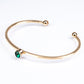 Conjunto de Aleación Bañado en Oro con Esmalte y Cristal Emporia® Verde ( Pulsera )