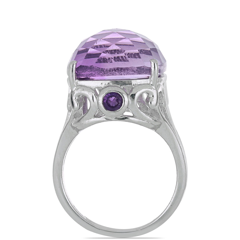 Anillo de Plata con Amatista de Vera Cruz