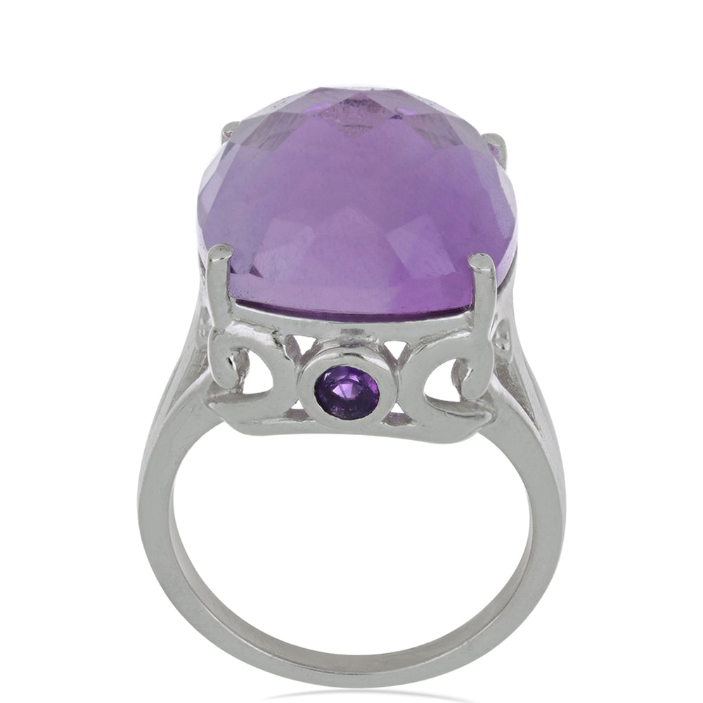 Anillo de Plata con Amatista de Vera Cruz