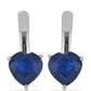 Pendientes de Plata con Zafiro Azul Rosebery