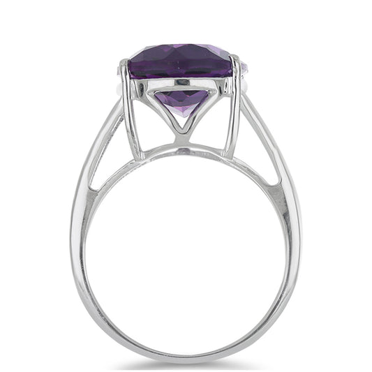 Anillo de Plata con Amatista de Marruecos