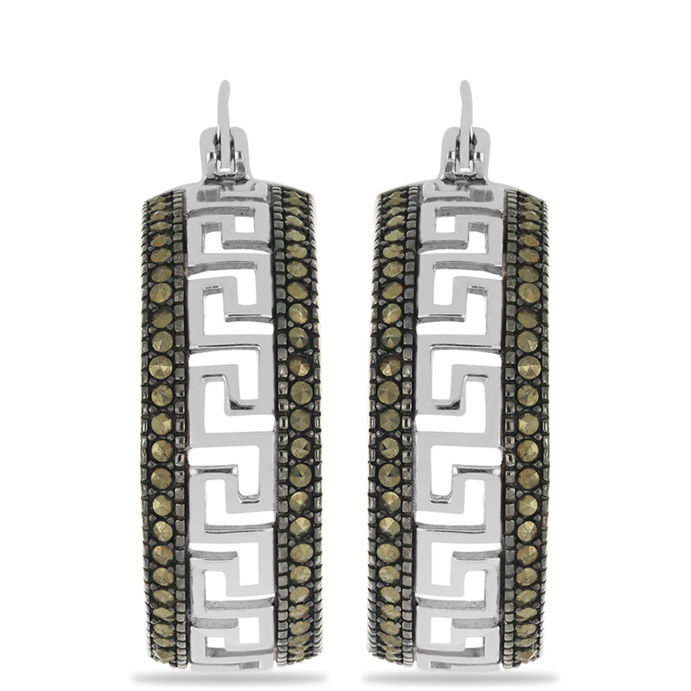 Pendientes de Plata con Marcasita de Austria 1 