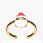 Conjunto de Aleación Bañado en Oro con Cristal Emporia® Rojo ( Anillo )