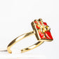 Conjunto de Aleación Bañado en Oro con Cristal Emporia® Rojo ( Anillo )
