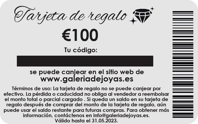 Tarjeta plástica de regalo en un sobre rojo 5 
